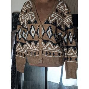 Cozycore, Grunge, BB Dakota Steve Madden Cardigan Sweater. Relaxed Sz. Small